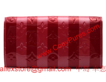 ルイヴィトン モノグラム ヴェルニ レイユール ポルトフォイユ・サラ 長財布 ポム・ダムール M91716 【2012年春夏新作】 